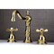 Kingston Brass KS1972BEX 8" Widespread Bathroom Faucet, Polished Brass KS1972BEX - alternate 2